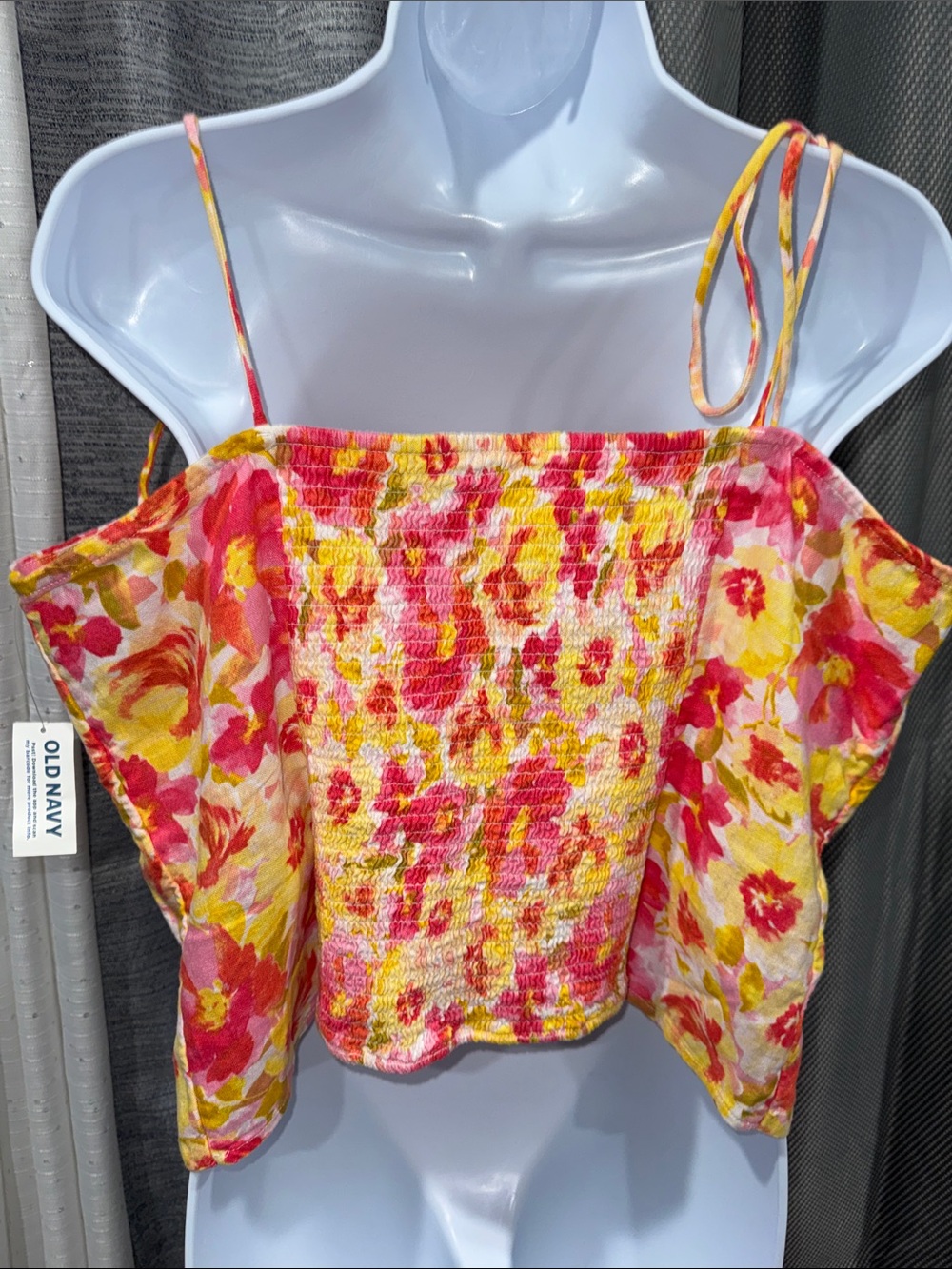 Old Navy- NWT Floral Tie Strap Cami Top – Size XL - Picture 4 of 12